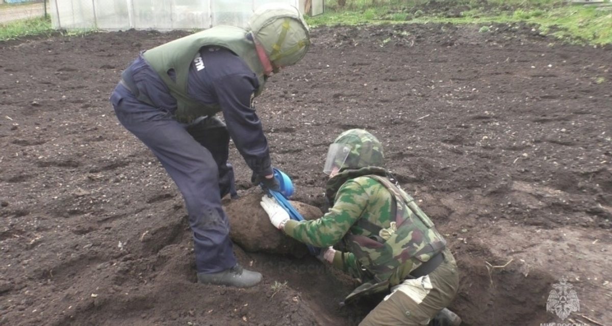 Спасатели уничтожили 32 боеприпаса времён войны в двух районах Орловской области